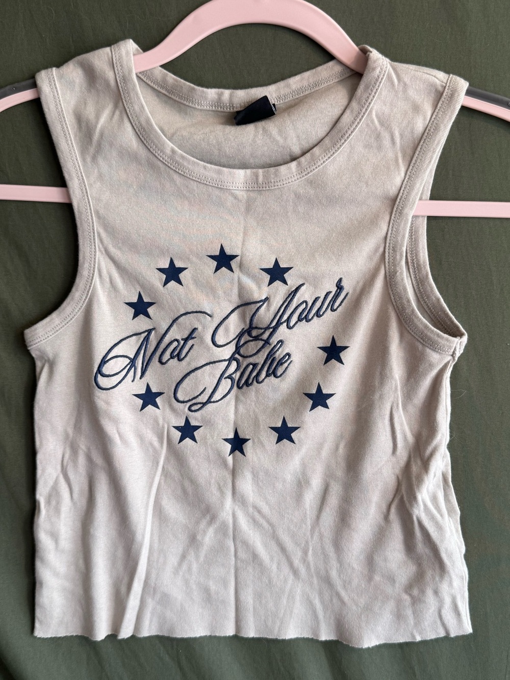 “Not your babe” Script Star Tank